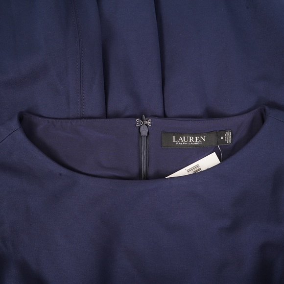 NWT $145 Lauren Ralph Lauren Sleeveless A-Line Eleganted Belted Waist Skirt 8 - Picture 5 of 8